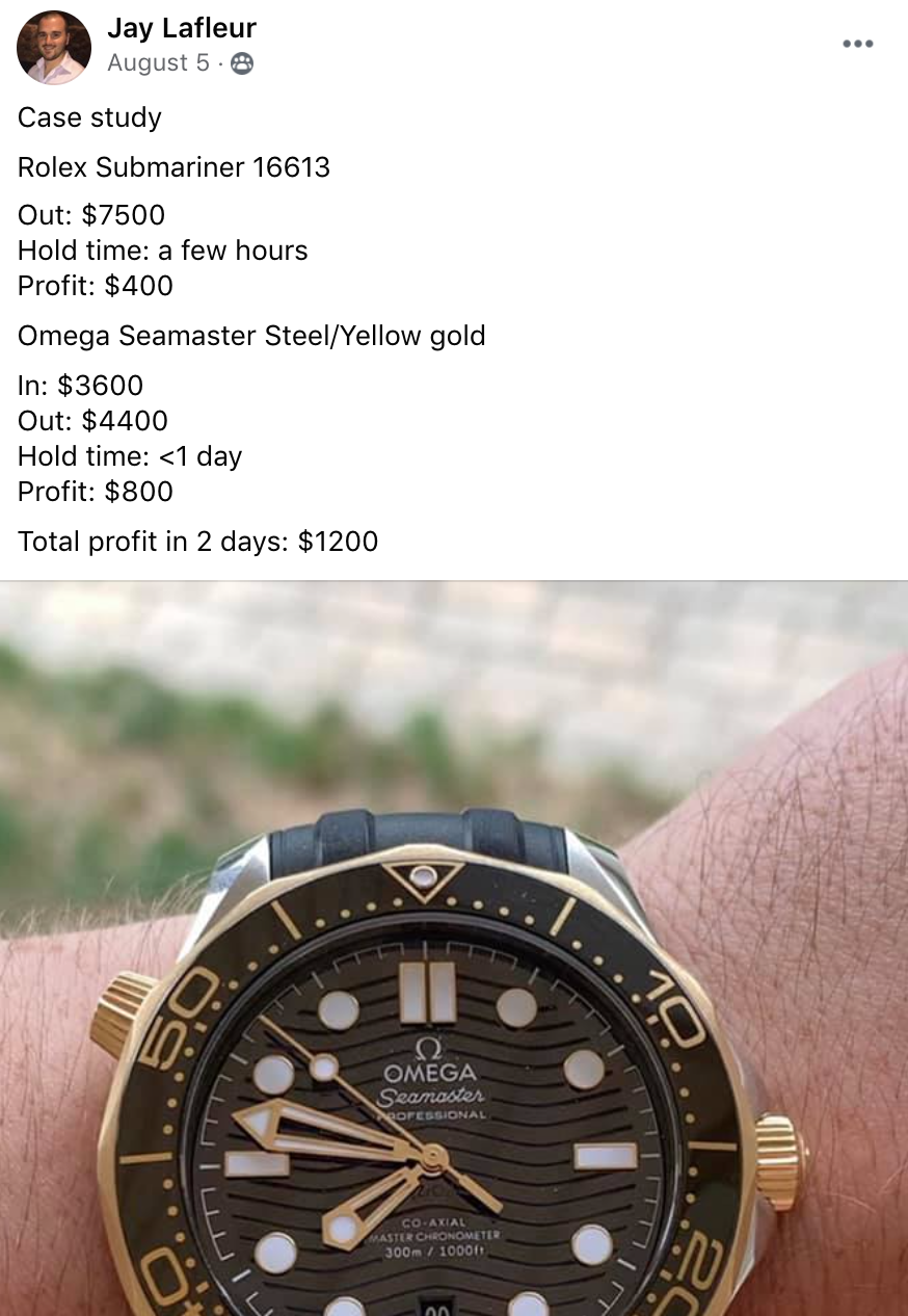 Jay - Rolex Submariner and Omega Seaamaster