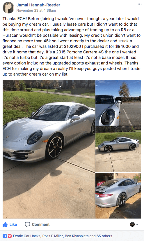Jamal - Porsche Carrera 4S
