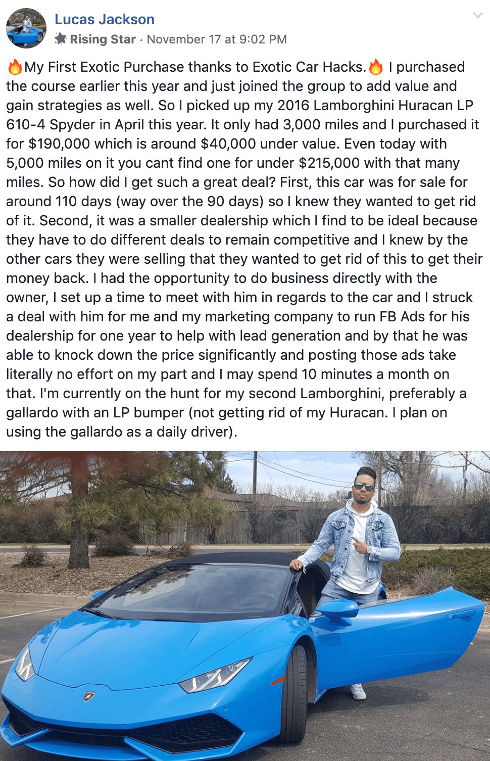 Lucas - Lamborghini Huracan