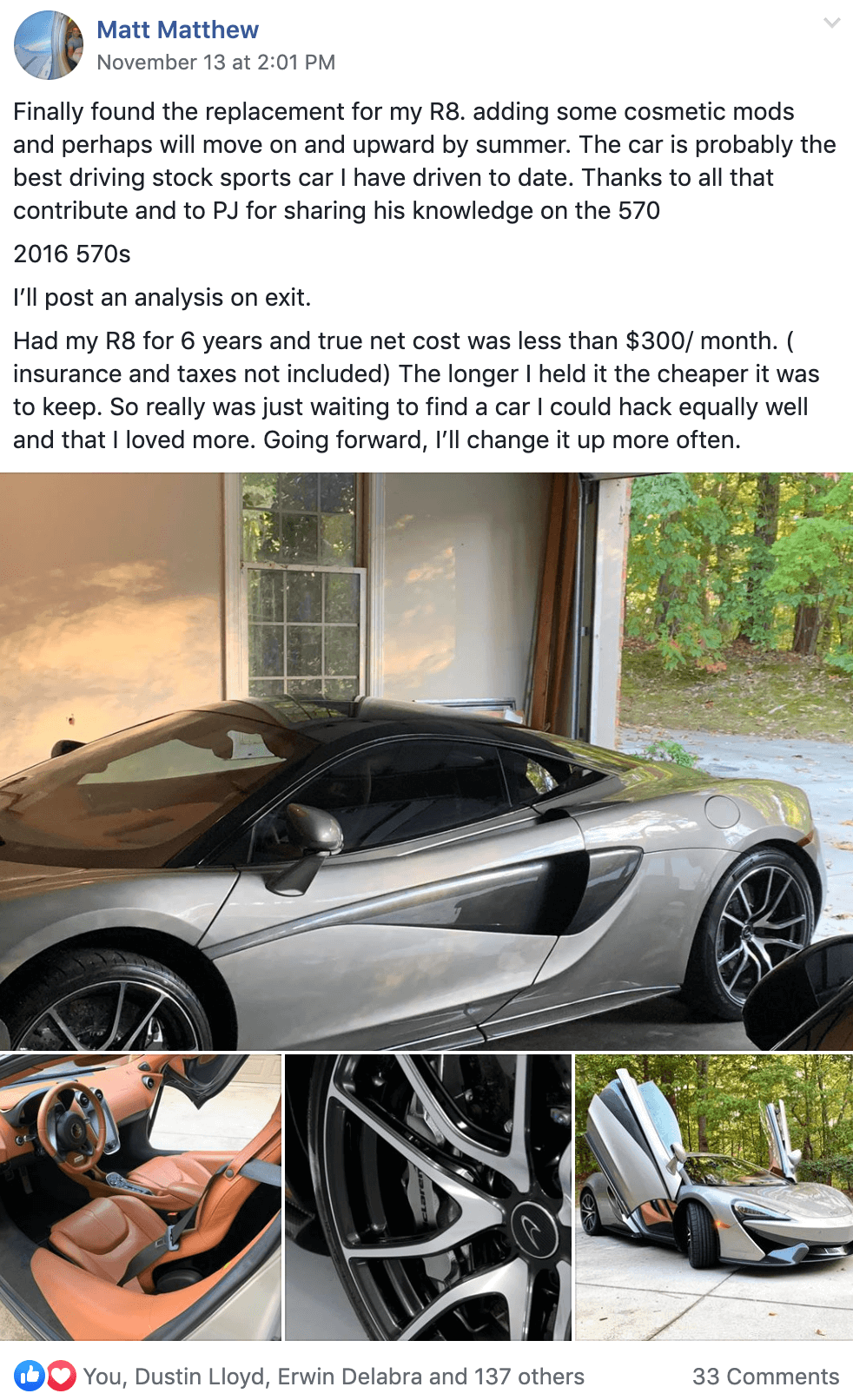 Matt - Mclaren 570S