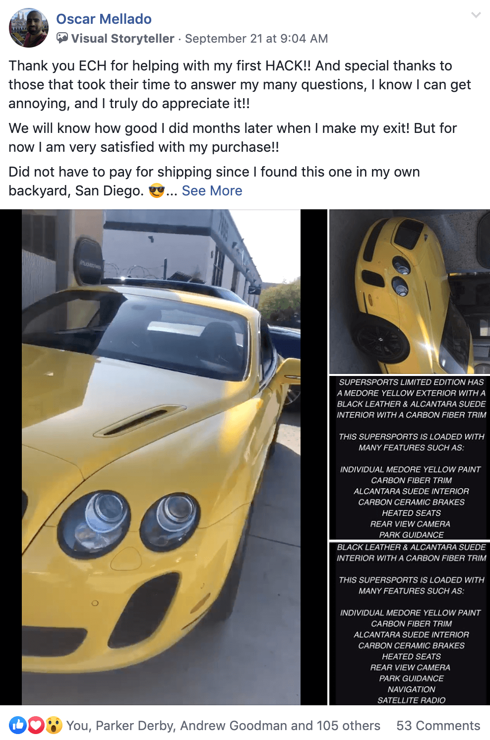Oscar - Bentley CGT