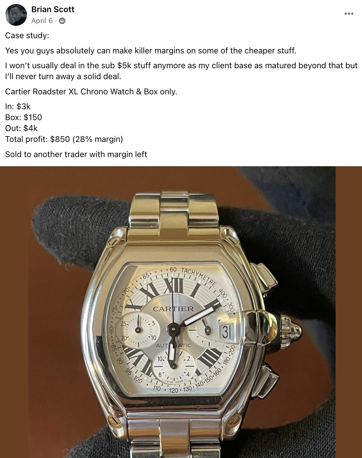 Brian - Cartier ROadster CS