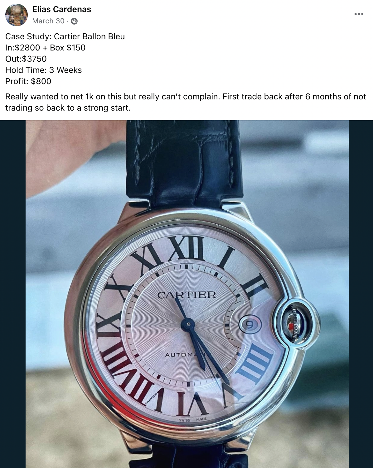Elias - Cartier Ballon Bleu CS
