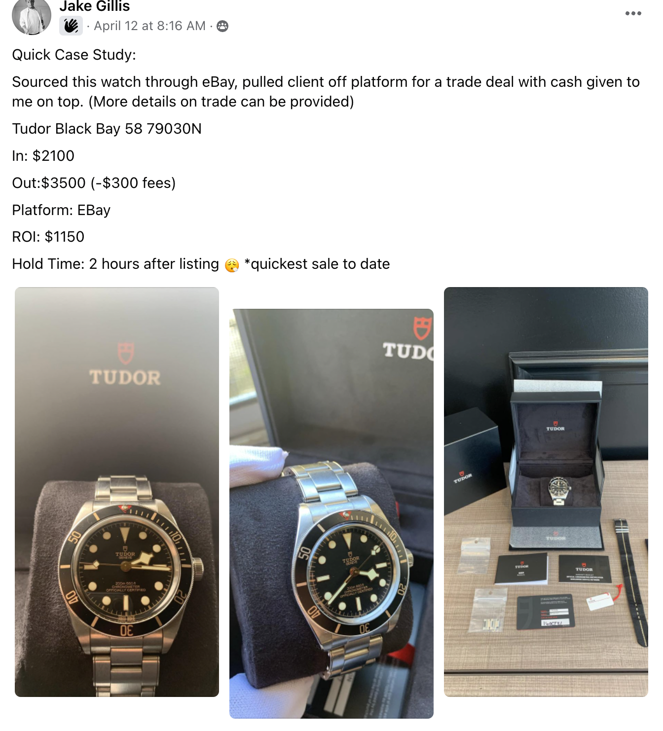 Jake - Tudor Black Bay CS