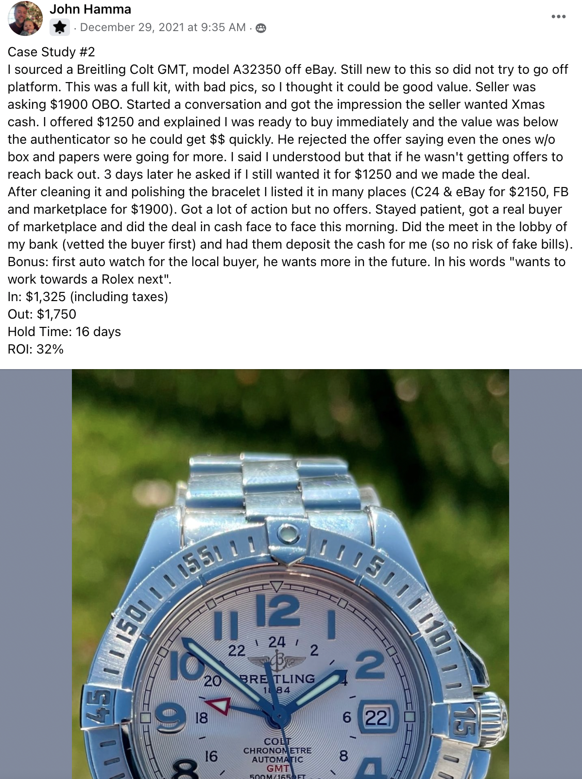 John - Breitling Colt GMT CS