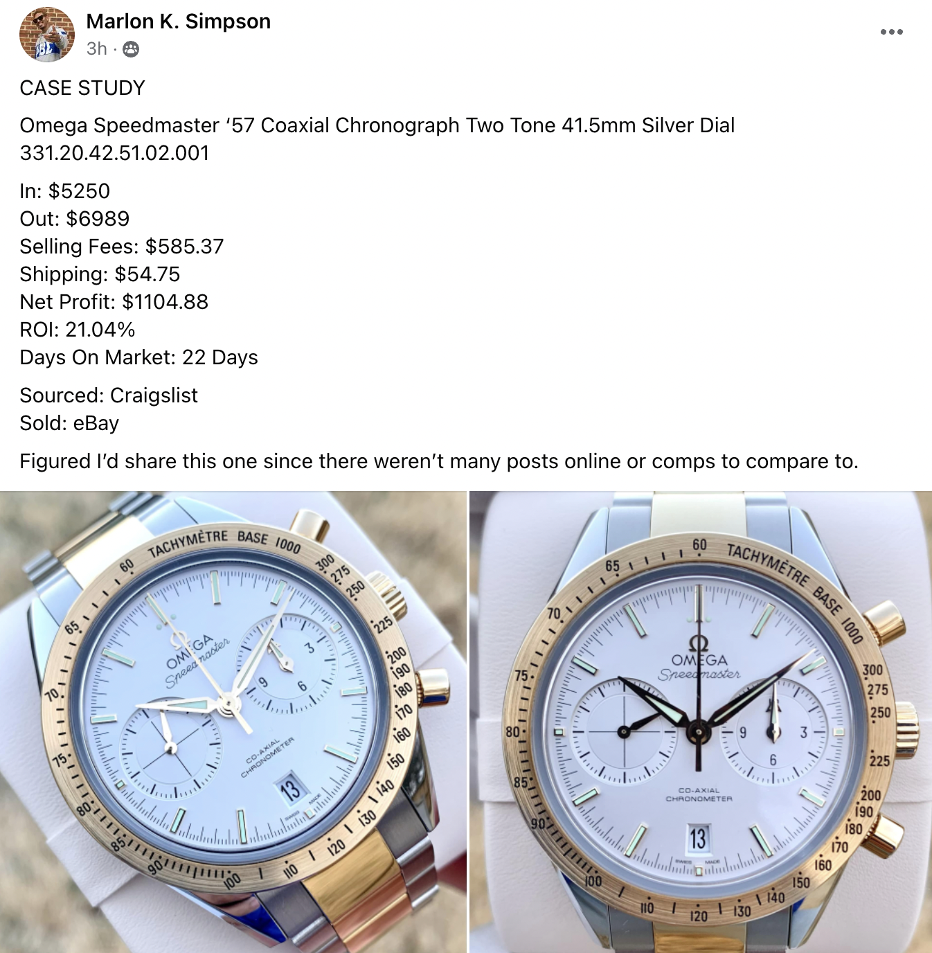 Marlon - Omega Speedmaster CS