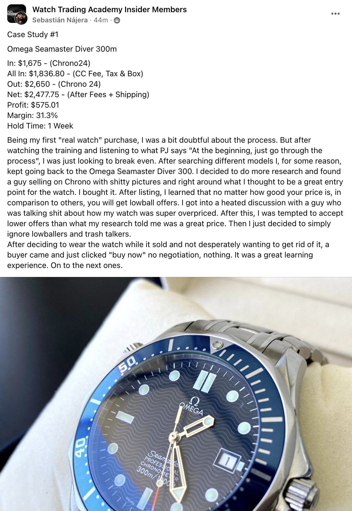 Sebastian - Omega Seamaster CS