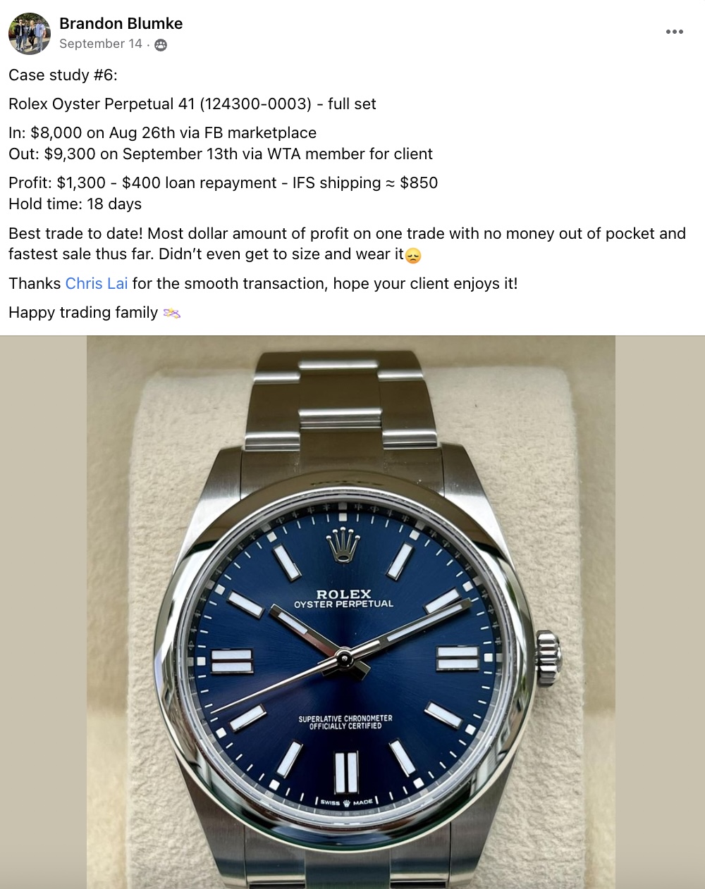 Brandon - Rolex Oyster CS